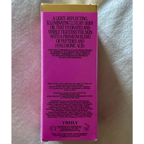 SEXY Truly Birthday Sex Luxury Body Oil Pink Shimmery Jasmine 3.1 oz SEALED - Picture 5 of 6